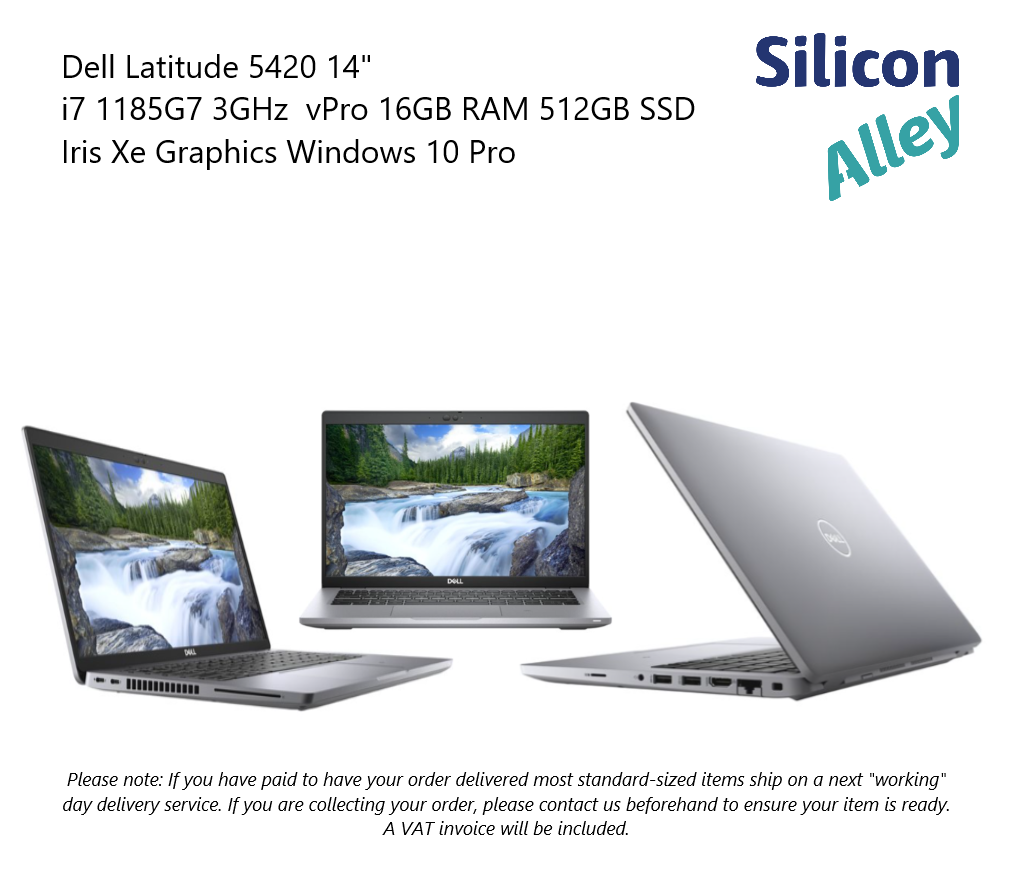Dell Latitude 5000 5420 14″ i7-1185G7 16GB 512GB Windows 10 Pro | Silicon  Alley