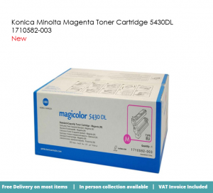 Konica Minolta Magenta Toner Cartridge 5430DL 1710582-003 x3