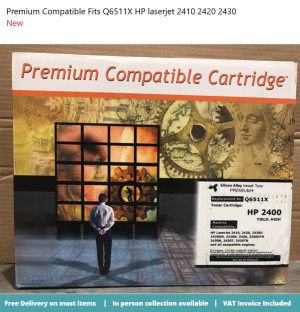 Premium Compatible Fits Q6511X HP laserjet 2410 2420 2430
