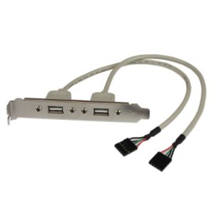 USB A Female Slot Plate Adapter StarTech 2 Port  x2