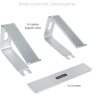 StarTech Laptop Stand for Desk, 5kg/11lb, Aluminum, Silver, Ergonomic - Notebook stand - 13" - 17" - silver - Image 4