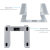 StarTech Laptop Stand for Desk, 5kg/11lb, Aluminum, Silver, Ergonomic - Notebook stand - 13" - 17" - silver - Image 5
