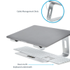 StarTech Laptop Stand for Desk, 5kg/11lb, Aluminum, Silver, Ergonomic - Notebook stand - 13" - 17" - silver - Image 3