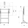 Newstar Computer Mobile Flat Screen Floor Stand 50" 100" PLASMA-M3000E - Image 4