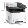Kyocera ECOSYS M2135dn A4 Mono Multifunction Laser Printer - Image 4