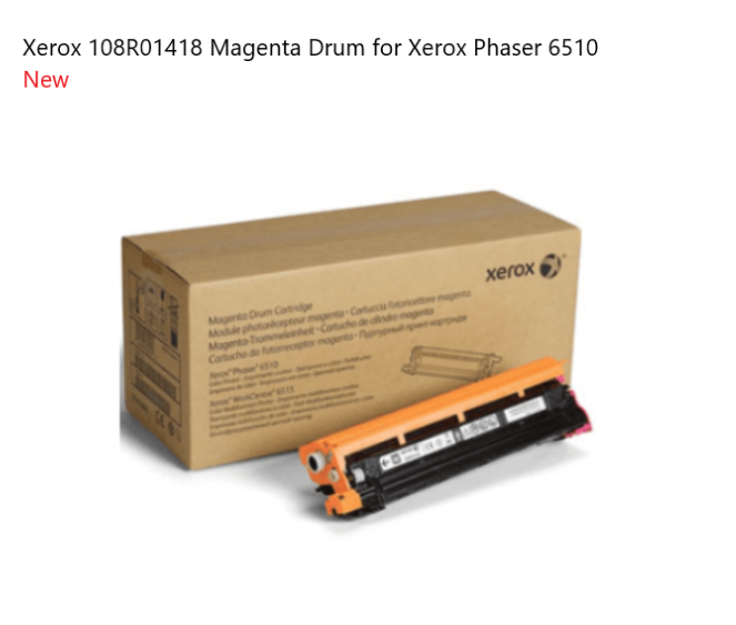 Xerox 108R01418 Magenta Drum for Xerox Phaser 6510 - Image 2