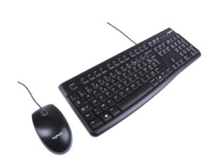 Keyboard & Mouse Logitech Wired USB MK120 FRENCH LAYOUT AZERTY 920-002539