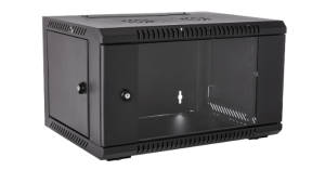 V7 6U RACK WALL MOUNT ENCLOSURE LOCKING GLASS DOOR 450MM