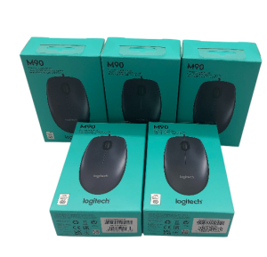 Mouse Logitech M90 Optical Cable USB Black 910-001793  x5