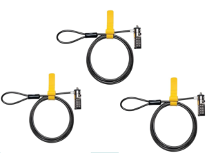 Kensington Combination Cable Lock K64675EU 1.80m Cable  4-wheel Keyless x3