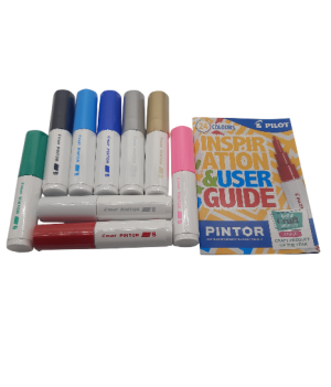 Pilot Pintor Paint Marker Pens Water Based Wood Glass Ceramic Broad 8mm Chisel