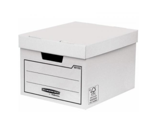 Fellowes General Storage and Archive Box Board White (Pack 10)