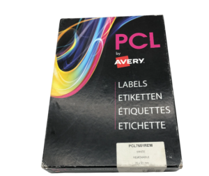 PCL By Avery Labels White Removable 76x51mm 10 up 200 sheets PCL7651REM