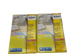 Avery labels L7654-25 40 Labels Per Sheet 2 Boxes 2000 Labels 45.7 x 25.4mm