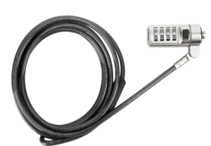 Cable Lock For Notebook Targus DEFCON ASP66GLX-S 1.98 m Cable Black Galvanized Steel - For Notebook