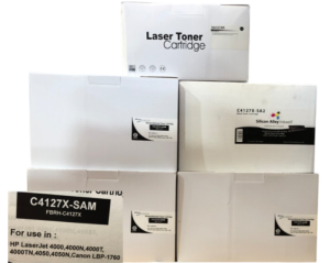 Fits For HP C4127X Black Toner x 3 Laserjet 4000