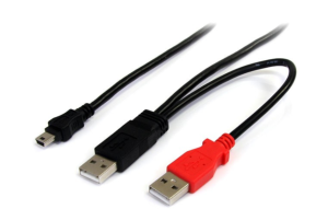USB2HABMY6 Startech 1.83M USB Y CABLE FOR EX HARD DRIVE USB A TO MINI B