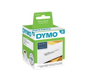 Address Labels Dymo 28x89mm 2x130 White S0722370