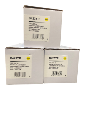 Reman Fits Brother TN423 Yellow HL-L8260 L8360 MFC-L8900CDW