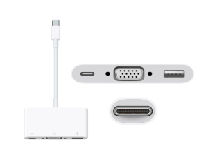 APPLE USB VGA AV Data Transfer Cable for MacBook iPad iPod MJ1L2ZM/A