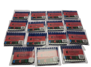Strategy 10 Blue Bullet Tip Chart Markers 15 Packs