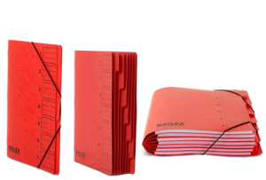 Railex 7 Part File A4 350gsm Ruby Pack of 10 18040358
