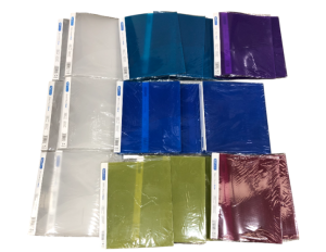 Rapesco 2 Ring Binders 25mm Assorted Colours Clear Purple Blue Green 0716