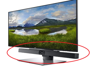 Soundbar Speaker Dell USB Stereo AE515M - for monitor Monitor Mount Black