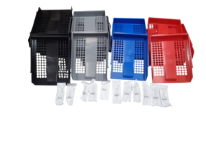 Letter Trays & Risers Plastic Black Blue Red Grey x 22 Filing Office In Out