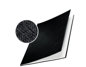 Leitz A4 Book Binding Covers Hardcover Linen Finish Black  AA Spine x6
