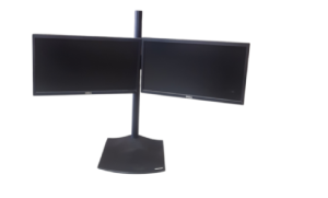 Dell P2018H 20” Led LCD Screen X 2 Ergotron Monitor Stand DP HDMI VGA