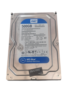 Hard Drive WD 500GB 3.5" SATA 16MB Cache 7200 RPM WD5000AAKX