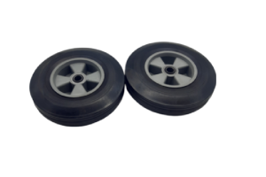 Sack barrow Truck Trolly  Wheels Rubber Tyres Puncture Proof 10" 2.5" Black