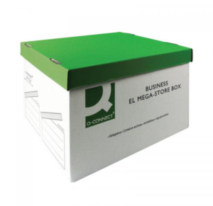 Q-Connect Green & White Mega-Store Box 383x430x295mm Pack  10 KF21738