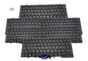 Keyboard German Dell Latitude 5280 5289 5290 7280 7290 7380 7390 02TVV1 Backlit x6
