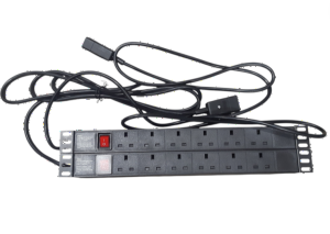 1U 6 Way 13A PDU 19 Inch Rack Switch Horizontal Mount Power Distribution Unit