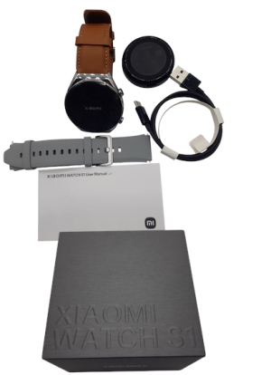 Xiaomi Watch S1 Smart Watch With Box and Spare Strap Silver BHR5669AP